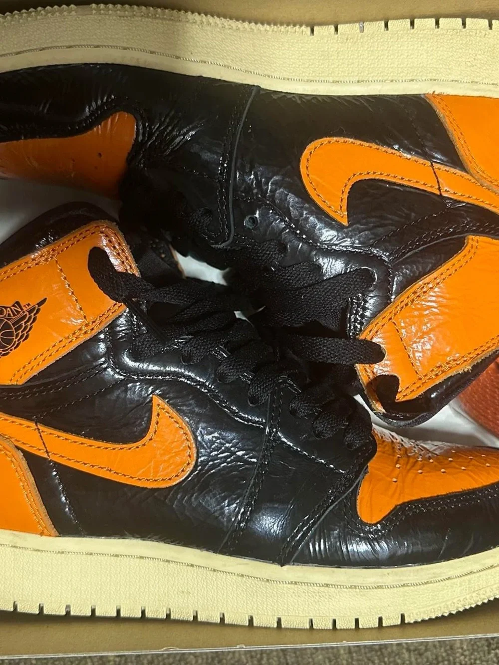 Nike Men’s High-Top Sneakers - Black & Orange